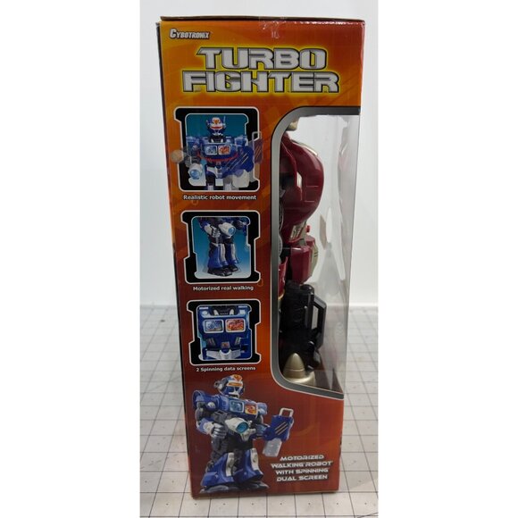 CYBOTRONiX Turbo Fighter Red Attack Robot 15” Mars Autotron New NOS - Picture 6 of 7